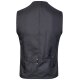 Wilvorst AFTER-SIX Herren Weste V-Neck Slim-Fit Mittelblau