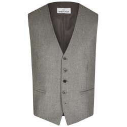 Wilvorst AFTER-SIX Herren Weste V-Neck Slim-Fit Braun...