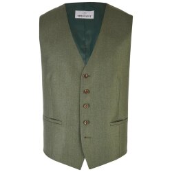 Wilvorst AFTER-SIX Herren Weste V-Neck Slim-Fit Grün...