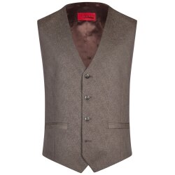 Wilvorst TZIACCO Herren Weste Royal V-Neck Braun...