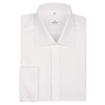 Wilvorst HEMDEN Herren Hemd Langarm Haifischkragen Modern-Fit Weiß
