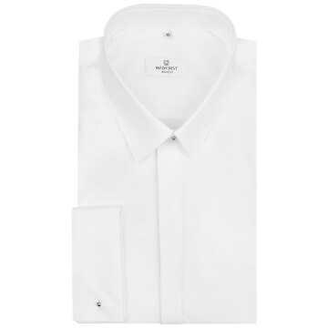 Wilvorst HEMDEN Herren Hemd Langarm 70cm Haifischkragen Body-Fit Weiß