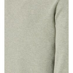 CASAMODA Herren Pullover V-Neck Regular Pima-Baumwolle Grün