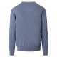 CASAMODA Herren Pullover V-Neck Regular Pima-Baumwolle Grau
