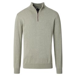 CASAMODA Herren Strick-Troyer Zipper Regular Baumwolle...