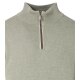 CASAMODA Herren Strick-Troyer Zipper Regular Baumwolle Hellgrün
