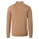 CASAMODA Herren Strick-Troyer Zipper Regular Baumwolle Hellbraun