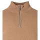 CASAMODA Herren Strick-Troyer Zipper Regular Baumwolle Hellbraun