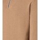CASAMODA Herren Strick-Troyer Zipper Regular Baumwolle Hellbraun