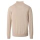 CASAMODA Herren Strick-Troyer Zipper Regular Baumwolle Beige