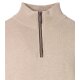 CASAMODA Herren Strick-Troyer Zipper Regular Baumwolle Beige