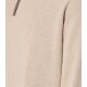 CASAMODA Herren Strick-Troyer Zipper Regular Baumwolle Beige