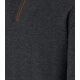 CASAMODA Herren Strick-Troyer Zipper Regular Baumwolle Anthrazit