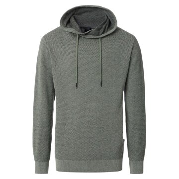 CASAMODA Herren Pullover Schalkragen Regular Baumwolle Grün