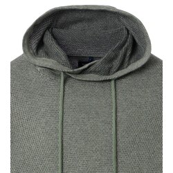 CASAMODA Herren Pullover Schalkragen Regular Baumwolle Grün