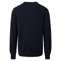 CASAMODA Woll-Pullover Rundhals Regular Lammwollmix Marine