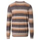 CASAMODA Pullover Rundhals Regular Wollmix Anthrazit gestreift