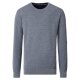CASAMODA Herren Pullover Langarm Rundhals Regular Baumwolle Blau