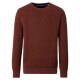 CASAMODA Pullover Langarm Rundhals Regular Baumwolle Orange