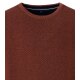 CASAMODA Pullover Langarm Rundhals Regular Baumwolle Orange