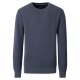 CASAMODA Pullover Langarm Rundhals Regular Baumwolle Silbergrau