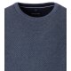 CASAMODA Pullover Langarm Rundhals Regular Baumwolle Silbergrau