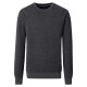 CASAMODA Pullover Langarm Rundhals Regular Baumwolle Anthrazit