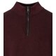 CASAMODA Herren Strick-Troyer Zipper Regular Baumwolle Rot
