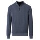 CASAMODA Herren Strick-Troyer Zipper Baumwolle Silbergrau