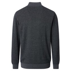 CASAMODA Herren Strick-Troyer Zipper Regular Baumwolle...