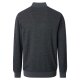 CASAMODA Herren Strick-Troyer Zipper Regular Baumwolle Anthrazit