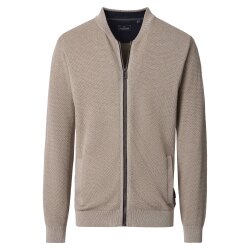 CASAMODA Herren Strickjacke Collegekragen Zipper Regular...