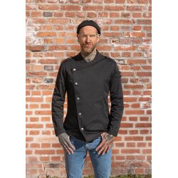 KARLOWSKY Herren Kochjacke ROCK-CHEF® Langarm Regular Schwarz 70