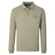 CASAMODA Herren Poloshirt Langarm Casual Piqué Hellgrün