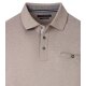 CASAMODA Herren Poloshirt Langarm Polokragen Casual Piqué Beige