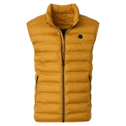 REDMOND Casual Herren Steppweste Stehkragen Polyester Gelb