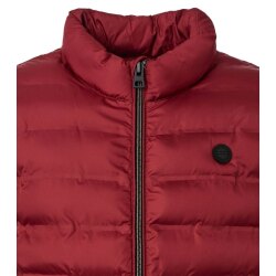 REDMOND Casual Herren Steppweste Stehkragen Polyester Rot