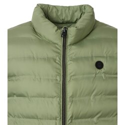 REDMOND Casual Herren Steppweste Stehkragen Polyester Grün