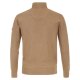 REDMOND Casual Herren Troyer Zipper Comfort Baumwolle Camel