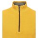 REDMOND Casual Herren Strick-Troyer Zipper Comfort Baumwolle Gelb