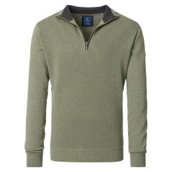 REDMOND Casual Herren Strick-Troyer Zipper Comfort...