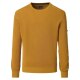 REDMOND Casual Herren Strick-Pullover Rundhals Comfort Gelb