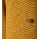 REDMOND Casual Herren Strick-Pullover Rundhals Comfort Gelb