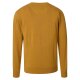 REDMOND Casual Herren Pullover Langarm Rundhals Comfort Senfgelb