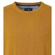 REDMOND Casual Herren Pullover Langarm Rundhals Comfort Senfgelb