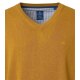 REDMOND Casual Herren Pullover Langarm V-Neck Comfort Senfgelb