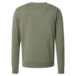 REDMOND Casual Herren Pullover Langarm V-Neck Comfort Salbei