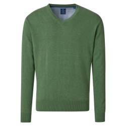 REDMOND Casual Herren Pullover Langarm V-Neck Comfort...