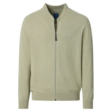 REDMOND Casual Herren Strickjacke College Zipper Comfort Beige