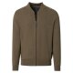 REDMOND Casual Herren Strickjacke College Zipper Comfort Braun